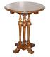 Stunning Victorian Quad Four Pillared Base Solid Walnut Side End Lamp Wine Table
