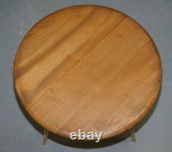 Sublime 1960's Solid Elm Ercol G Plan Folding Drop Leaf Coffee Or Side Table