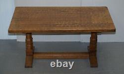 Sublime Circa 1950's Robert Mouseman Thompson 6 Person Dining Table Must See