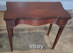 Sutton Collection Mahogany Chippendale Game Table w Inlays by Century Furniture