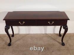 THOMASVILLE 18th Century Coll. Chippendale Inlaid Mahogany Console Sofa Table