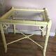 Thomasville Allegro Fretwork Faux Bamboo Chippendale Side End Table Vintage