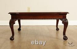 Thomasville Chippendale Style Carved Mahogany Coffee Table