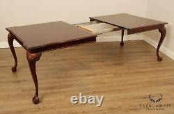 Thomasville Chippendale Style Mahogany Ball & Claw Dining Table
