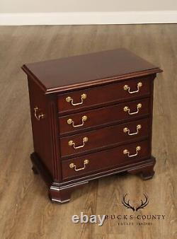 Thomasville Chippendale Style Mahogany Nightstand Chest