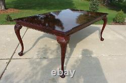 Thomasville Flame Mahogany Top Ball & Claw Dining Table