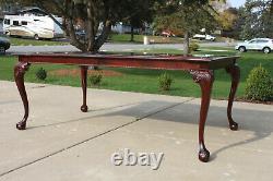 Thomasville Flame Mahogany Top Ball & Claw Dining Table