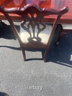 Thomasville Mahogany Chippendale Style Ball & Claw Dining Table and 4 Chairs