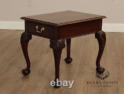 Thomasville Mahogany Collection Chippendale Style Ball And Claw Side Table