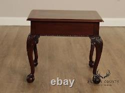 Thomasville Mahogany Collection Chippendale Style Ball And Claw Side Table