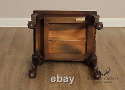 Thomasville Mahogany Collection Chippendale Style Ball And Claw Side Table