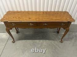 Thomasville Sofa Table Entry Table Furniture Two Drawers Chippendale Vintage