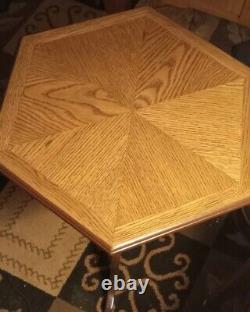 Tilt-top Chippendale Style, Oak Veneer Table, Wine Table, Side Table