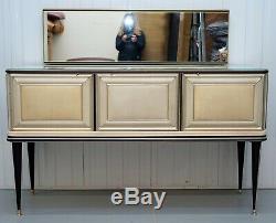 UMBERTO MASCAGNI 1950s CREDENZA SIDEBOARD WITH MIRROR DINING TABLE/CHAIR AVAILAB