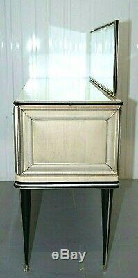 UMBERTO MASCAGNI 1950s CREDENZA SIDEBOARD WITH MIRROR DINING TABLE/CHAIR AVAILAB