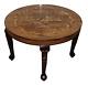 Very Rare Anglo Indian Rosewood Carved Round Dining Table Elephant Carved Inlay