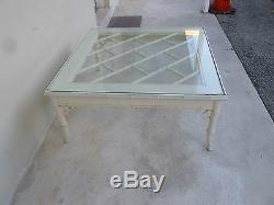 Vintage 70's Palm Beach Kelly Wearstler Style Chinese Chippendale Coffee Table