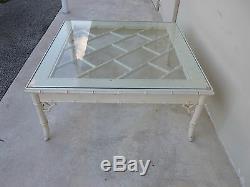 Vintage 70's Palm Beach Kelly Wearstler Style Chinese Chippendale Coffee Table