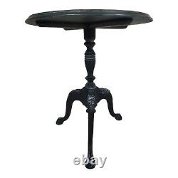 Vintage Accent Table Chippendale Louis XV Ball And Claw Feet Victorian Painted