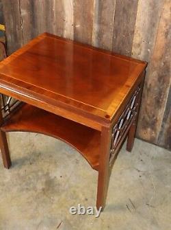 Vintage Baker Chinese Chippendale Style Side Table