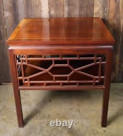 Vintage Baker Chinese Chippendale Style Side Table