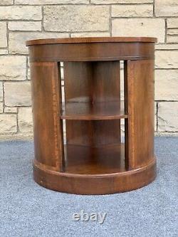 Vintage Baker Furniture Mahogany Drum Book Case End Table 24