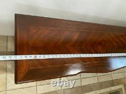 Vintage Bassett Sofa Console Table Drawer Bottom shelf Chinese Chippendale