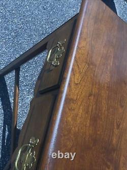 Vintage COUNCILL CRAFTSMEN Mahogany sofa table 3 drawer consul table