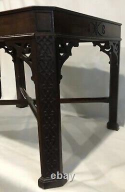 Vintage Carved Chippendale Occasional End Tea Table Great Character