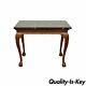 Vintage Carved Mahogany Chippendale Sty Ball And Claw Marble Top Console Table B