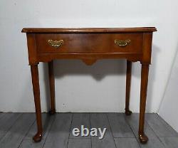 Vintage Century Furniture Desk/Table with Drawer Georgian Queen Anne Chippendale