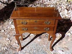 Vintage Cherry Valley Chippendale Style Dressing Table Lingerie Chest Console