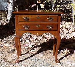 Vintage Cherry Valley Chippendale Style Dressing Table Lingerie Chest Console