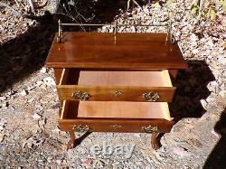 Vintage Cherry Valley Chippendale Style Dressing Table Lingerie Chest Console