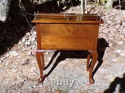 Vintage Cherry Valley Chippendale Style Dressing Table Lingerie Chest Console