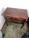 Vintage Chippendale Cherry End Side Table, With Slid Out