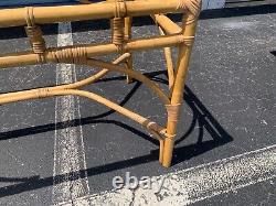 Vintage Chippendale Coastal Italian Bamboo Dining Table