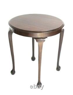 Vintage Chippendale Mahogany Occasional Table with Ball and Claw Feet 6304 R