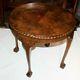 Vintage Chippendale Style Carved Coffee Table With Ball And Claw Feet 5362