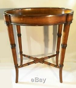 Vintage Chippendale style side table. Bar cart with elegance. Jeanne Reed's