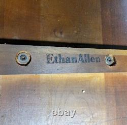 Vintage Ethan Allen Georgian Court Cherry Butler's Tray Coffee Table 11-8009
