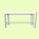 Vintage Fretwork Console Table Lacquered White Chinese Chippendale Palm Beach