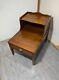 Vintage Henkel Harris Solid Cherry Wood 1-drawer 2-tier Step End Table B