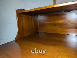 Vintage Henkel Harris Solid Cherry Wood 1-Drawer 2-Tier Step End Table B