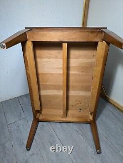 Vintage Henkel Harris Solid Cherry Wood 1-Drawer 2-Tier Step End Table B