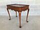 Vintage High Quality Solid Mahogany Queen Anne Style Tea Table