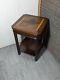 Vintage Lane Inlaid Top Side Table With Pull Out Tray Asian Chippendale Style