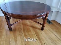 Vintage Lane Round Chippendale Chinoiserie Coffee Table