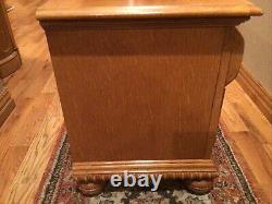 Vintage Lexington Commode Oak Wood Nightstand