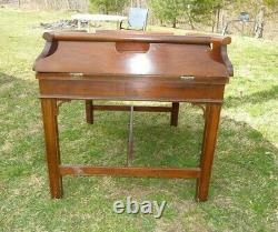 Vintage MCM Mid Century Baker Furniture Butler's Drop Side Coffee Table